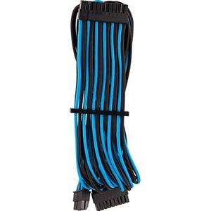 Corsair Premium Sleeved 24 pin-Polig-ATX-Kabel Typ4 (Generation 4-Serie) Blau/Schwarz