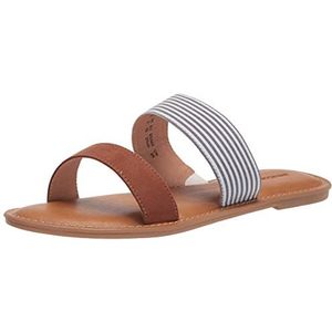 Amazon Essentials Damen Schlupfsandale Mit Zwei Bändern Und Offener Zehenpartie, Hellblau, 38.5 EU