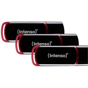 Intenso Business Line 32 GB USB-Stick USB 2.0 schwarz-rot (Packung mit 3)