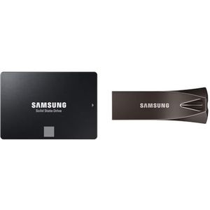 Samsung 870 EVO SATA III 2,5 Zoll SSD, 1 TB, 560 MB/s Lesen, 530 MB/s Schreiben & BAR Plus USB-Stick Typ-A, 64 GB, 200 MB/s Lesen, 30 MB/s Schreiben