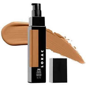 LORAC PRO Foundation, Make-up - Foundation, cremige Make-up Base, mittlere bis volle Deckkraft, mit Vitamin C, ohne Duftstoffe und vegan, cruelty-free, Farbton 18 Grundierung