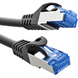 InLine® Patchkabel, Cat.6A, S/FTP, TPE (LSZH), CCA, PoE, LAN, Ethernet, Netzwerk Kabel, RJ45 Gigabit, schwarz, 2m, 72602S