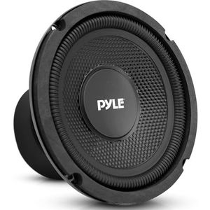 Pyle 1 PLMW63 Subwoofer, 16,5 cm, 165 mm, 6,5 Zoll Durchmesser, 75 Watt RMS, 150 Watt max., einzelne Schwingspule, 4 Ohm, Gummiaufhängung, für Autos, 1 Stück