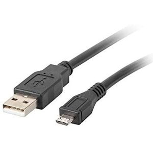 Lanberg CA-USBM-10CC-0003-BK USB 2.0 A-Stecker auf USB Micro-B Stecker Kabel, 30 cm schwarz
