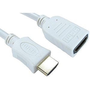Pro Signal High Speed 4K UHD HDMI-Kabel mit Ethernet, Stecker auf Buchse, 1 m, Weiß