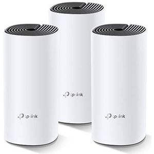 TP-Link Deco M4 Mesh WLAN Set (3er Pack), AC1200 Dual Band Router & Repeater, 2x Gigabit Ports für jede Einheit, empfohlen für Häuser mit 3-5 Schlafzimmern, Umfassender Jugendschutz