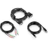 TRENDnet TK-CD10 10 ft. DVI-I-, USB- und Audio-KVM-Kabel-Set (Anschluss eines DVI-Computers an den TRENDnet TK-232DV KVM-Switch, USB-Maus/Tastatur, DVI-I und 3,5 mm Audioanschlüsse)