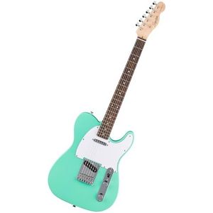 Squier by Fender Debut Collection Telecaster E-Gitarre, Laurel-Griffbrett, Weißes Schlagbrett, Seafoam Green