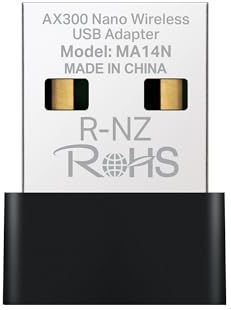 Mercusys MA14N Nano WLAN Stick Für PC, Wi-Fi 6 AX300 WLAN Adapter, Nano Größe, MU-MIMO, Kompatibel mit Windows 11/10/7 und Linux