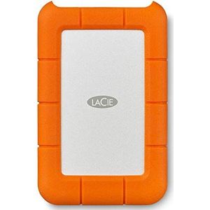 LaCie Rugged Mini 4TB, Tragbare Externe Festplatte, 2.5 Zoll, PC & Mac, inkl. USB C w/o USB A Kabel, inkl. Data Rescue Service (LAC9000633)