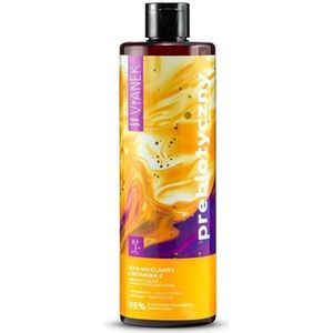 VIANEK Mizellenwasser mit Vitamin C 400 ml - Aufhellendes Make-up-Entferner ​ für alle Hauttypen - Gegen Pigmentflecken - Sanfte Reinigung und vegane Formel