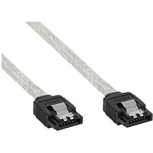InLine 27307R SATA 6Gb/s Kabel rund, mit Lasche, 0,75m