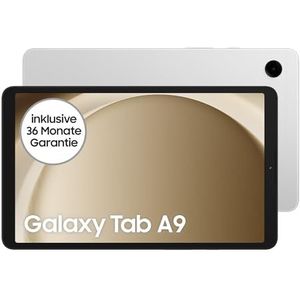 Samsung Galaxy Tab A9 LTE Android-Tablet, 64 GB Speicherplatz, Großes Display, Satter Sound, Simlockfrei ohne Vertrag, Silver, Inkl. 3 Jahre Herstellergarantie [Exklusiv bei Amazon]