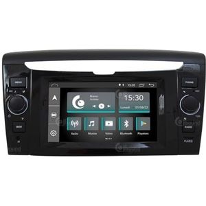 Autoradio für Für Lancia Ypsilon (2011-2023) Mit Standardradio Ohne Front-USB Und Mit Cd-Player Android GPS Bluetooth WiFi USB DAB+ Touchscreen 6.2"" 8core Carplay AndroidAuto