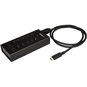 StarTech.com USB Hub 7 Port - Metall - USB-A zu 3X USB-C und 1x USB-C - USB 3.0 - Industrieller USB Hub - USB Hub mit Typ C