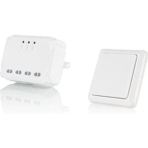 Trust Smart Home 433 Mhz Funk 3-in-1 Einbauschalter Gesamtleistung ACM-3500-3 (3500 W) & Smart Home 433 Mhz Funk-Wandschalter AWST-8800