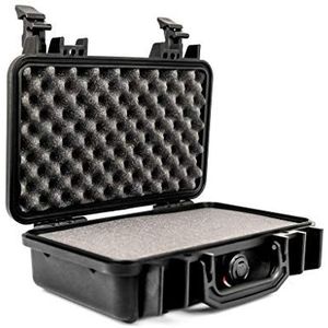Peli 1170 Professioneller Kamerakoffer, IP67 Wasser- und Staubdicht, 3L Volumen, mit Schaumstoffeinlage (Anpassbar), Schwarz, 1170-000-110E, black
