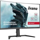 iiyama G-Master Red Eagle GCB3280QSU-B2 Curved 1500R 80cm 31,5“ VA LED Gaming Monitor WQHD HDMI DP USB3.2 0.2ms 180Hz HDR Adaptive Sync Höhenverstellung schwarz