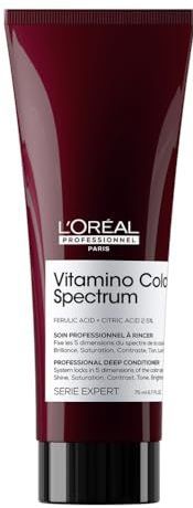L'Oréal Professionnel Deep Conditioner für Farbbrillanz für stärkende Tiefenpflege bei coloriertem Haar, mit Ferula- & Zitronensäure, Serie Expert, Vitamino Color Spectrum Deep Conditioner, 75 ml