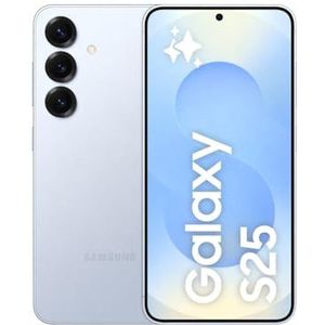 Samsung Galaxy S25 AI Smartphone mit Galaxy AI, Ohne Vertrag, AI Handy mit Android, 12 GB RAM, 128 GB Speicher, 50-MP-Kamera, Icyblue, 3 Jahre Herstellergarantie [Exklusiv auf Amazon]