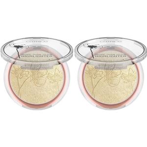 CATRICE, More Than Glow Highlighter 010 Ultimate Platinum Glaze, Mixed (Packung mit 2)