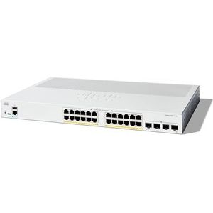 Cisco Catalyst 1300-24P-4G-Managed-Switch, 24-Port-GE, PoE, 4 x 1-GE-SFP, eingeschränkter Lebenszeitschutz (C1300-24P-4G)