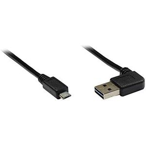 Good Connections 2510-EUM05W Anschlusskabel/Datenkabel USB 2.0 Easy Stecker A auf Stecker Mirco B, 5m schwarz