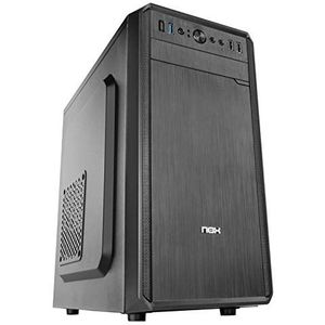 Micro-ATX-Gehäuse mit 1 x USB 3.0, 2 x USB 2.0, HD-Audio, Netzteil 500 W, Abmessungen 330 x 170 x 350, gebürstete Vorderseite, Farbe: Schwarz, ideal für kompakte PCs.