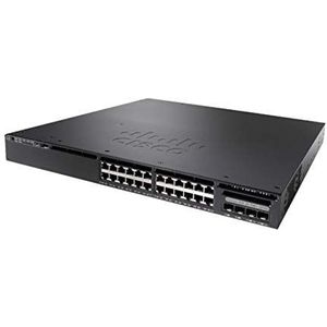 Cisco Catalyst 3650-8X24PD-L Netzwerk-Switch, 24 Gigabit Ethernet (GbE)-Ports, 2 10G- und 2 1G-Uplinks, 715-W-AC-Netzteil, 1 HE, erweiterte eingeschränkte Lebenszeitgarantie (WS-C3650-8X24PD-L)