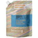 benecosBIO - Nachfüllbeutel Duschgel 2in1 BIO-Gin Haut & Haar - GIB DEINER DUSCHE EINEN GIN - vegan - recyceltes Plastik