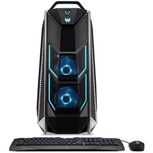 Predator Orion 9000 (P09-900) Desktop PC (Intel Core i9-7980XE, 64 GB RAM, 2x 512 GB PCIe SSD, 2x 256 GB SSD, 2x NVIDIA GeForce RTX 2080Ti, Win 10) schwarz/blau