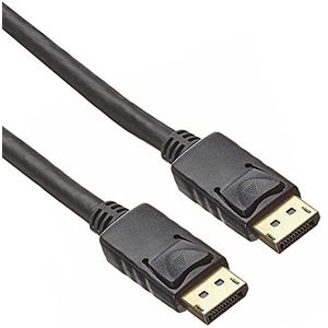 PremiumCord 4K DisplayPort 1.2 Verbindungskabel M/M 2 m, Stecker auf Stecker Kabel, 18Gbps, Video 4K@60Hz 2160p, Full HD 1080p, HDCP, vergoldete Anschlüsse, schwarz