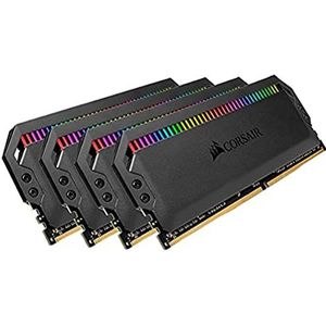 CORSAIR Dominator Platin RGB 64 GB (4 x 16 GB) DDR4 3200 (PC4-28800) C16 1,35 V Desktop-Speicher – Schwarz