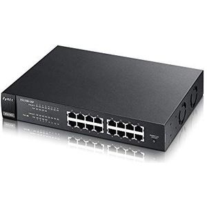 Zyxel 16-Port Fast Ethernet Unmanaged Power-Over-Ethernet Switch , 8 Ports mit Poe [ES1100-16P]