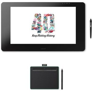 Wacom Cintiq Pro 24 Pen Display + KOSTENLOSES Wacom Intuos Medium BT Stift-Tablett, Pistazie: 40 Jahre Jubiläums-Bundle