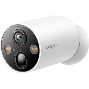 TP-Link TAPO Smart Home Batteriebetriebene Überwachungskamera, kabellos, 2K QHD, IP66, 10000mAh Akku, 150° Superweites Sichtfeld, Farbnachtsicht, KI-Erkennung, microSD-Kartenslot, App-Fernbedienung