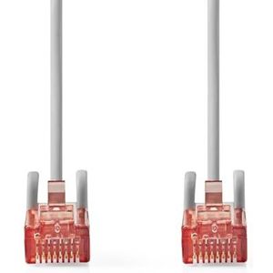 Nedis CAT6-Netzwerkkabel - RJ45 Stecker - RJ45 Stecker - U/UTP - 0.50 m - Rund - PVC - Grau - Label