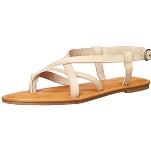Amazon Essentials Damen Freizeitsandale mit Riemchen, Taupe, 38.5 EU Weit