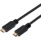 AISENS A119 – 0103 – High Speed HDMI Kabel HEC mit Signal (15 m, Chipset für Repeater Full HD) schwarz