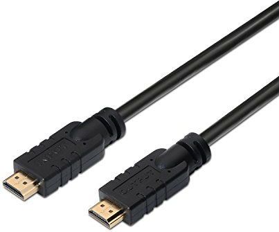 AISENS A119 – 0103 – High Speed HDMI Kabel HEC mit Signal (15 m, Chipset für Repeater Full HD) schwarz