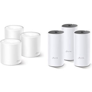 TP-Link Deco X50 Mesh WLAN Set 3 Pack & Deco M4 Mesh WLAN Set 3er Pack, AC1200 Dual Band Router & Repeater