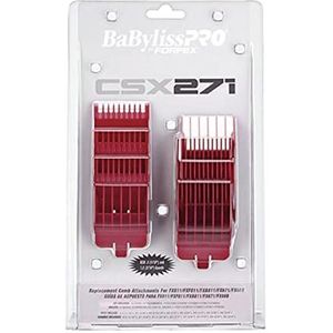 BaBylissPRO Forfex Ersatzkammaufsätze – FXCSX271 – Rot für Unisex 9-teiliger Kamm