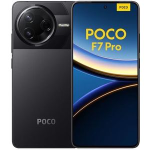 Xiaomi Poco F7 Pro Smartphone, 12+256GB, Schwarz, Handy ohne Vertrag, 50 MP, 120Hz AMOLED Display, Snapdragon Prozessor, 6000mAh Akku, 90W HyperCharge, HyperAI, Dual-SIM