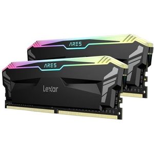 Lexar ARES RGB DDR4 RAM 16GB Kit (2x8GB) 3200MHz, DRAM 288-Pin UDIMM Desktop Memory, Gaming Interne PC Hochleistungs Arbeitsspeicher für Intel XMP 2.0/AMD Ryzen/CL16-20-20-40/1.35V(LD4U08G32C16LA-RGD)