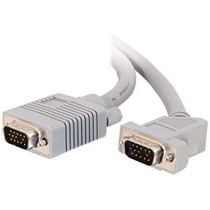 C2G 5M Premium abgeschirmtes HD15 SXGA Stecker VGA auf VGA 45 Grad abgewinkeltes Computermonitorkabel