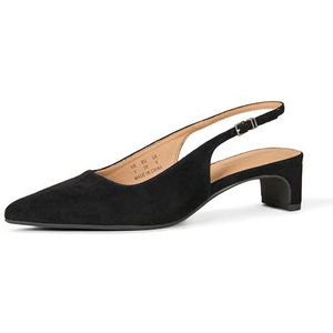 Amazon Essentials Damen Slingback Blockabsatz, Schwarz Optik Wildleder, 42 EU