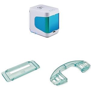 Colop e-Mark Go: Kompakter Tragbarer Drucker, Mobiles Beschriftungsgerät Mit Lineal Für Exakte Positionierung & Führungsschiene Für Bänderbedruckung 10, 15 Und 25 mm