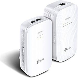 TP-Link tl-wpa9610kit 2000 Mbit/s DUAL BAND GIGABIT Multimedia AC1200 Powerline Adapter, Range Extender, Breitband-/WI-FI Extender, Wi-Fi Booster/Hotspot, Wi-Fi auto-sync, UK Stecker – Weiß
