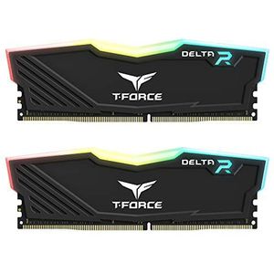 TEAMGROUP Team T-Force Delta RGB DDR4 Gaming Memory, 2 x 8 GB, 3600 MHz, 288 Pin DIMM, Black
