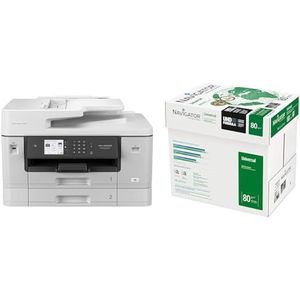 Brother MFC-J6940DW DIN A3 4-in-1 Farbtintenstrahl-Multifunktionsgerät & Navigator A4 UNIVERSAL; Druck- und Kopierpapier; A4; 5x500 Blatt; 80g (frustfreie Schutzverpackung)